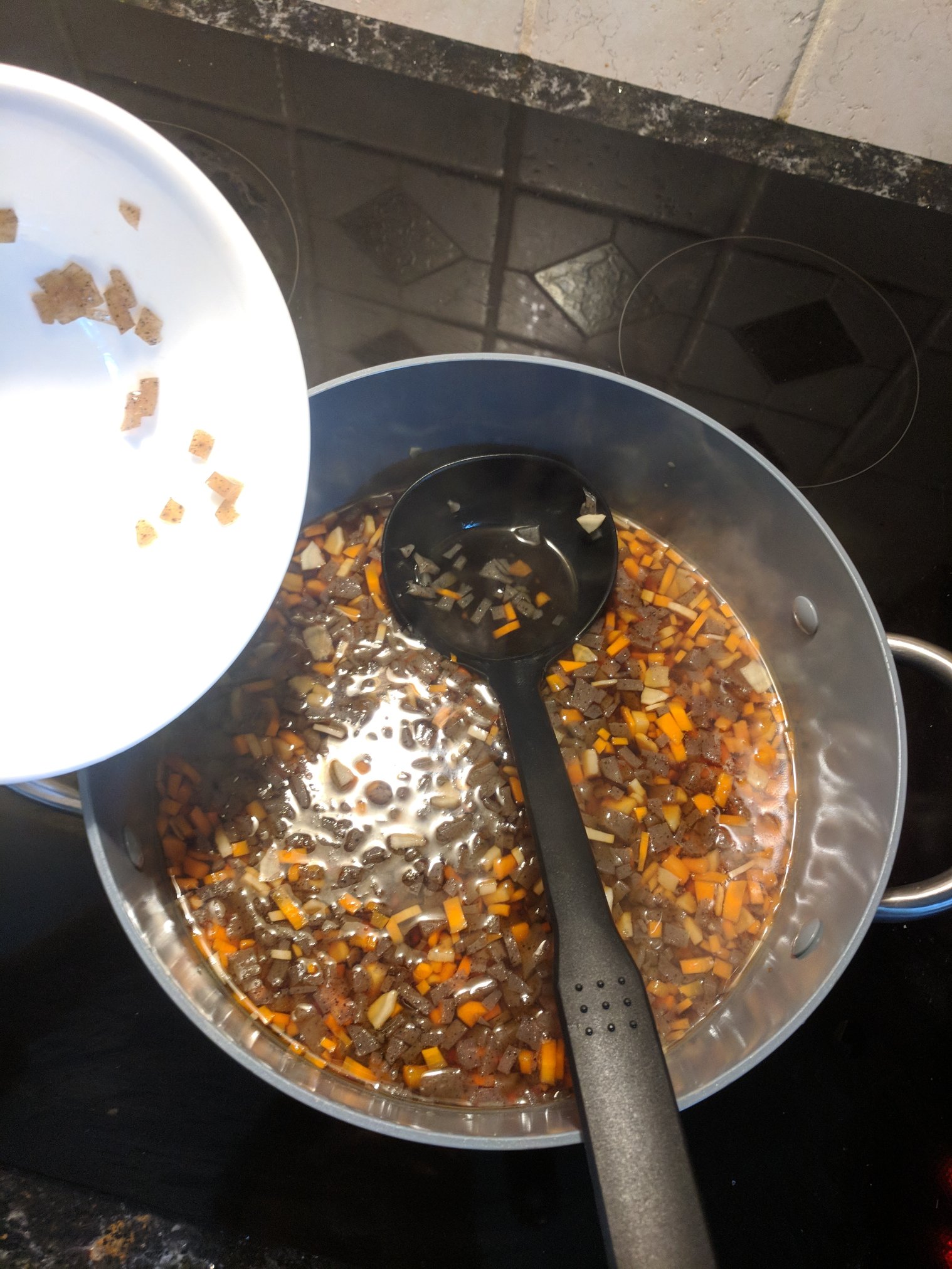 Adding in konyaku