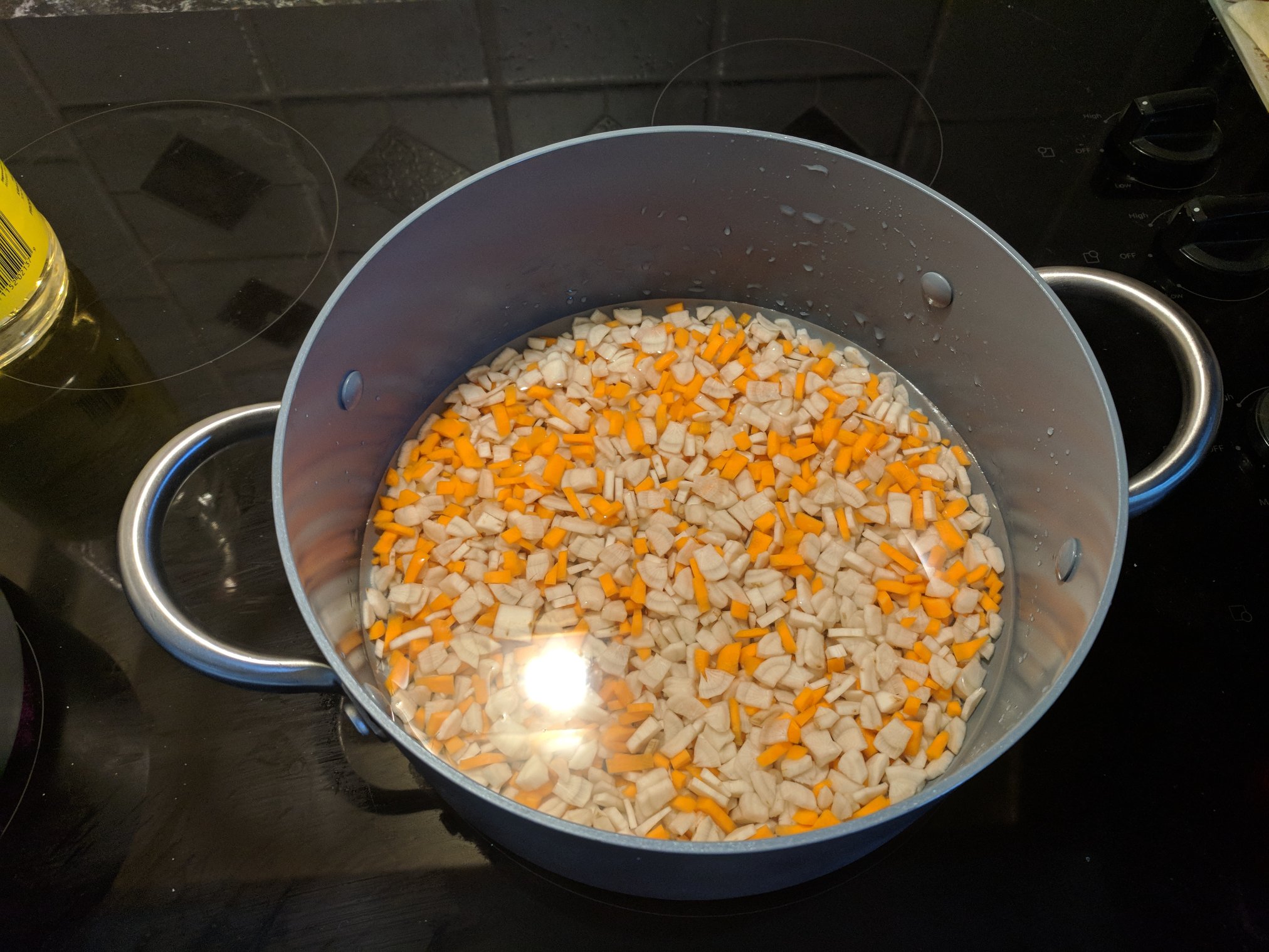 Begin boiling